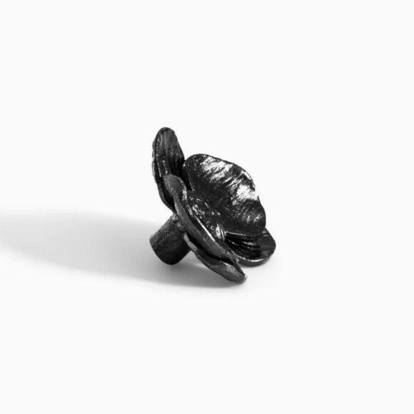 Brand New Michael Aram Black Nickelplate Orchid Knob - Picture 5 of 7